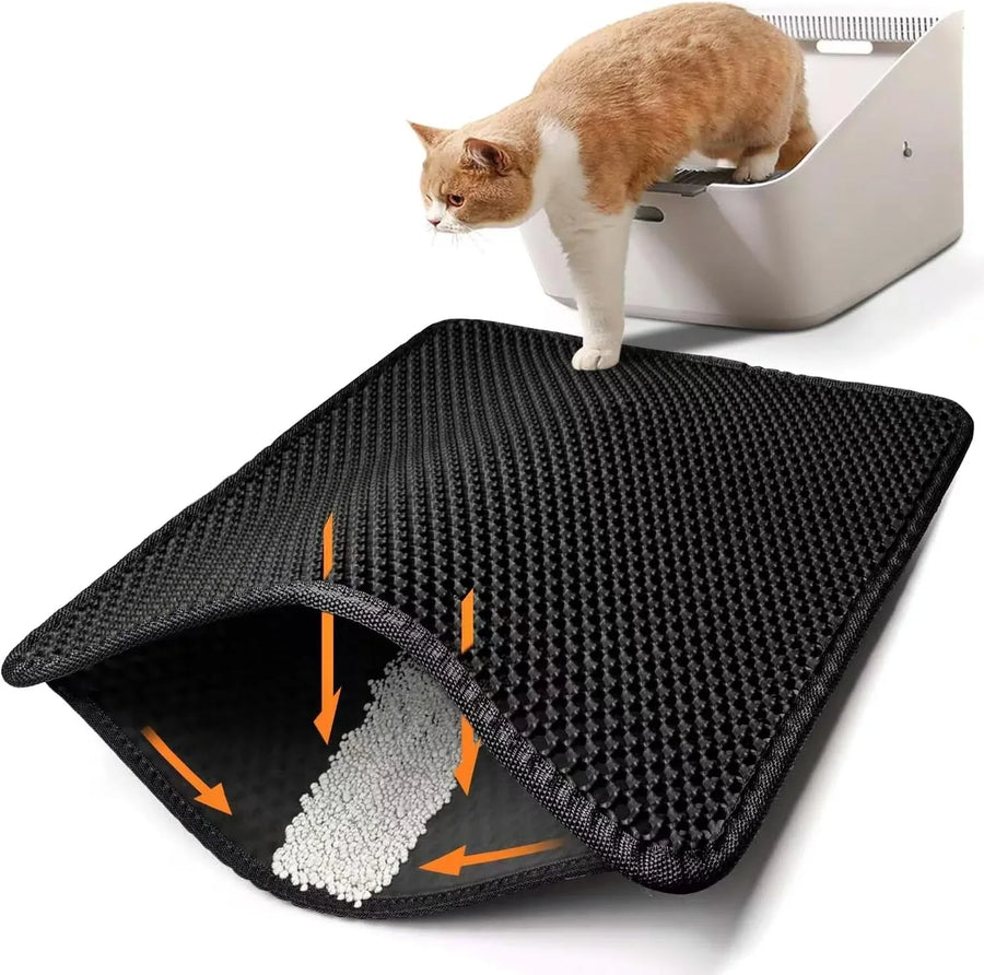 Kattenbakmat met honingraatstructuur — productafbeelding
