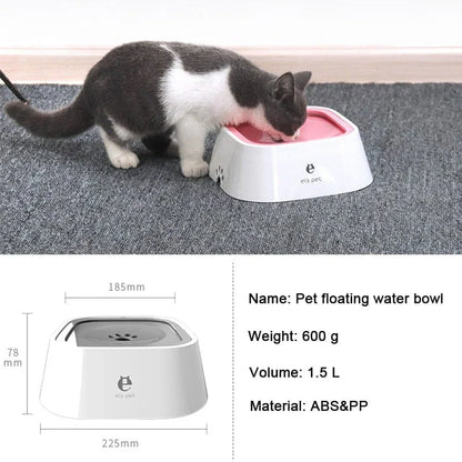 Dog Water Bowl with Floating Plate