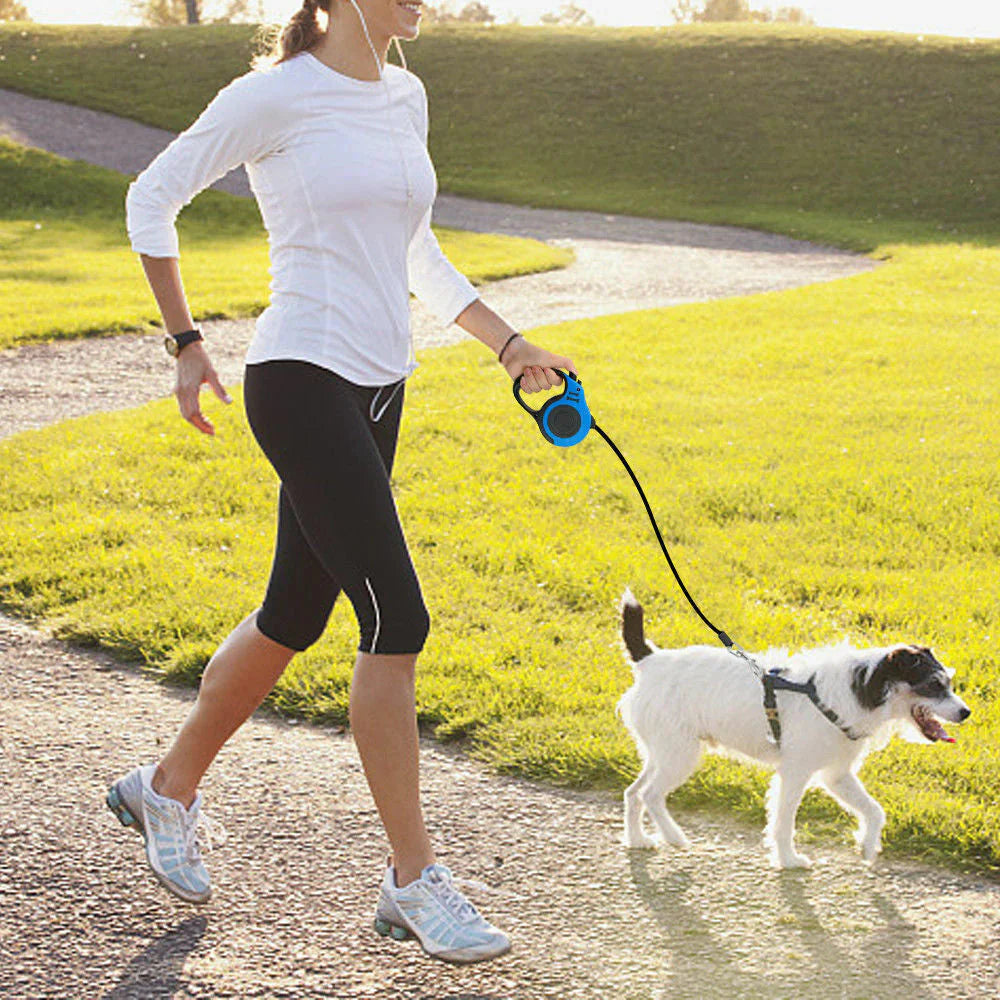 Retractable Dog Leash with Brake and Lock